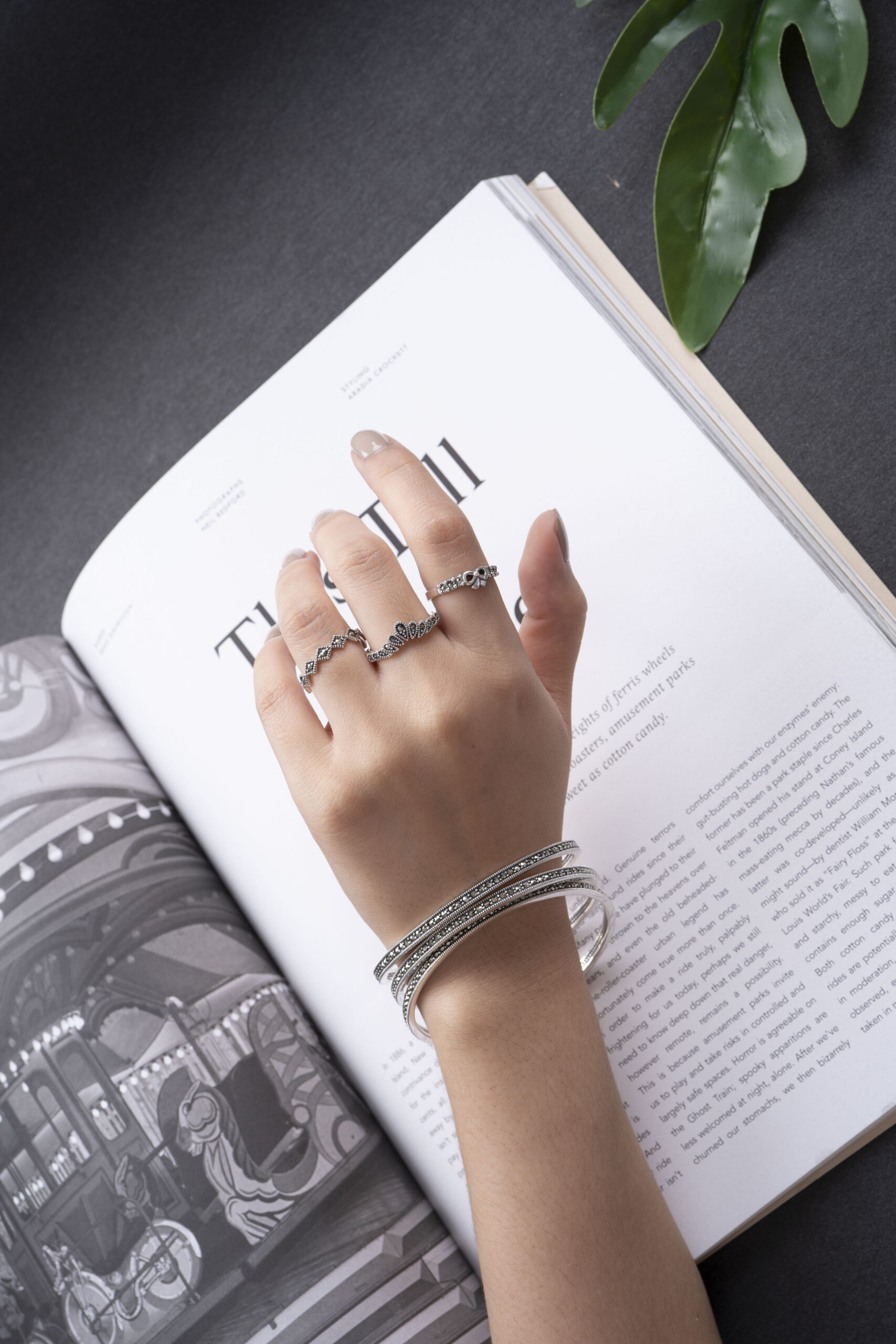 Durable Marcasite Bangles
