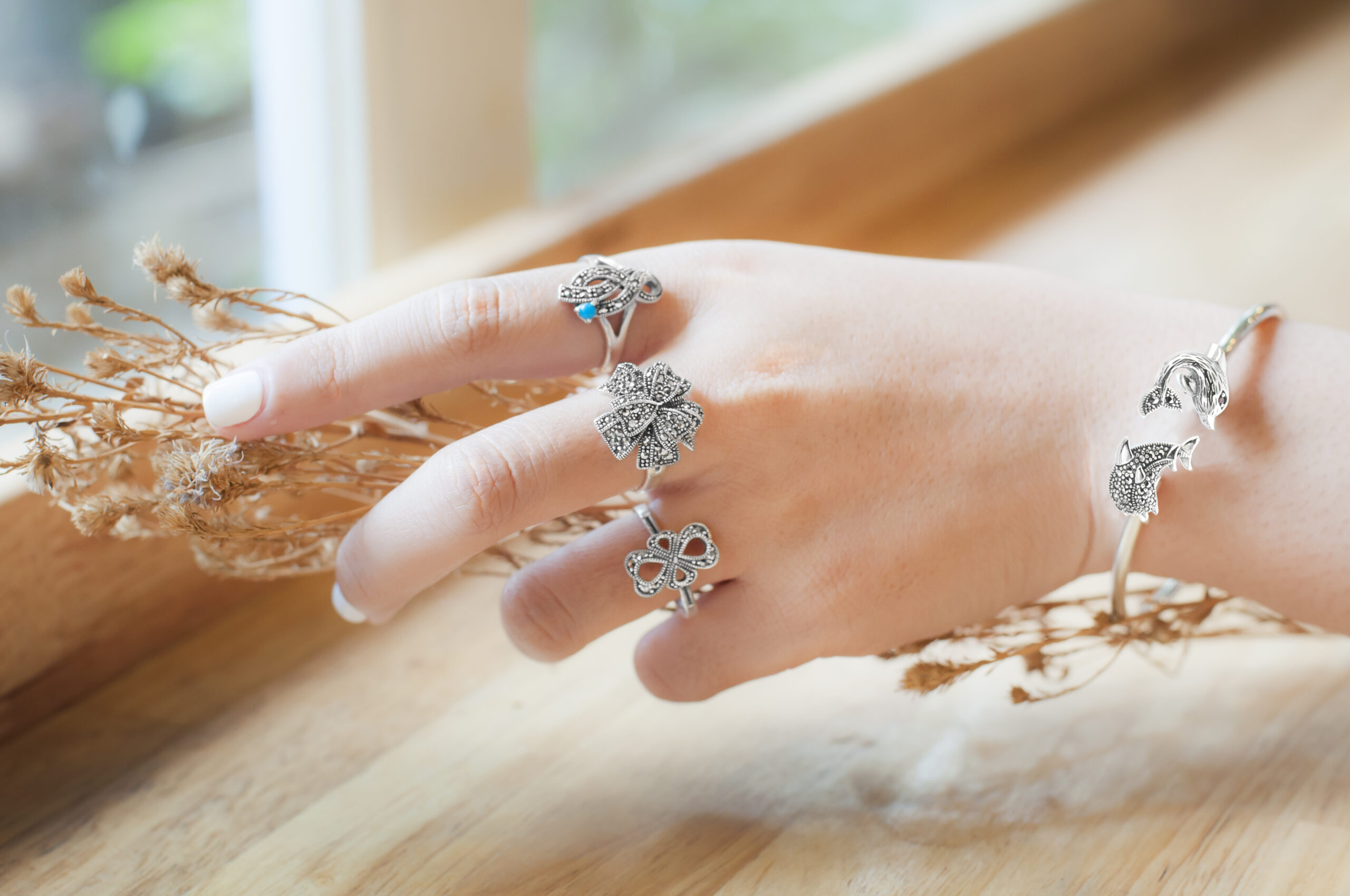Handmade Marcasite Brooches