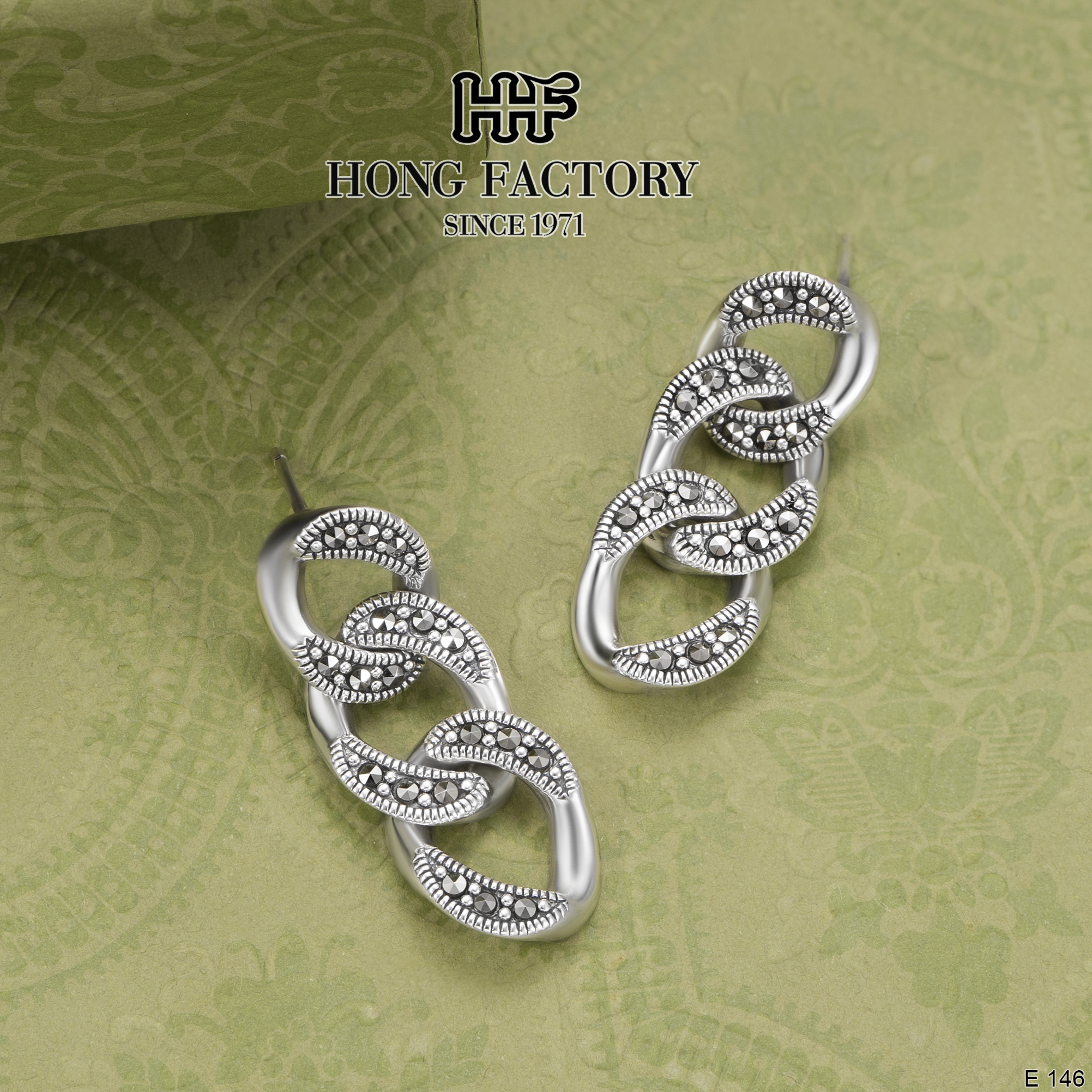 Silver Marcasite Earrings