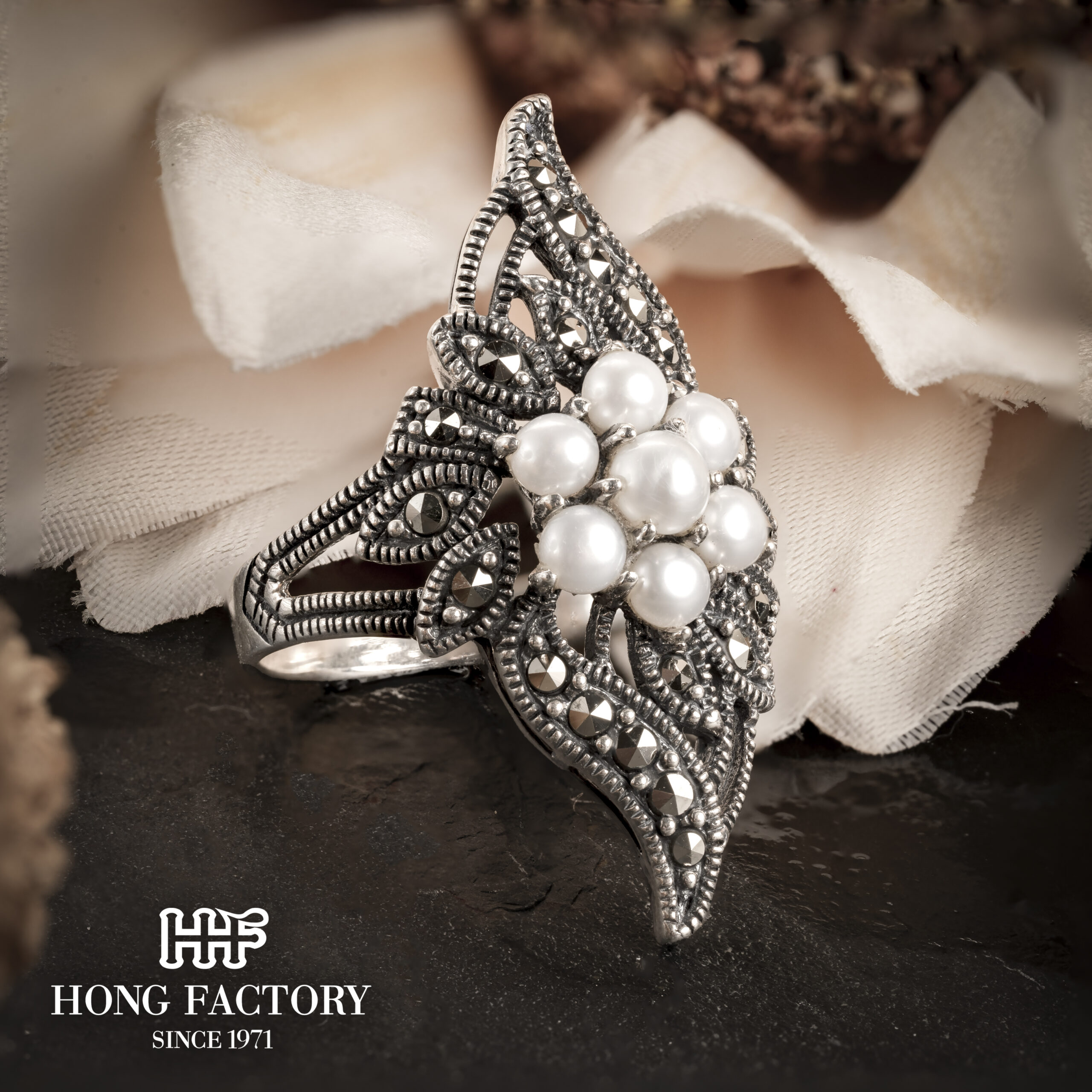 Marcasite Silver Rings