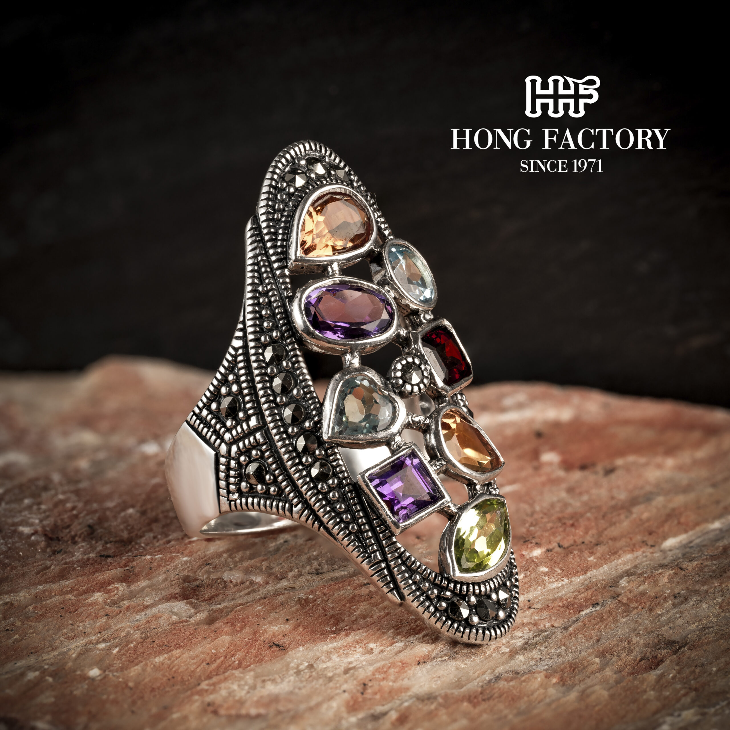 Marcasite Silver Rings