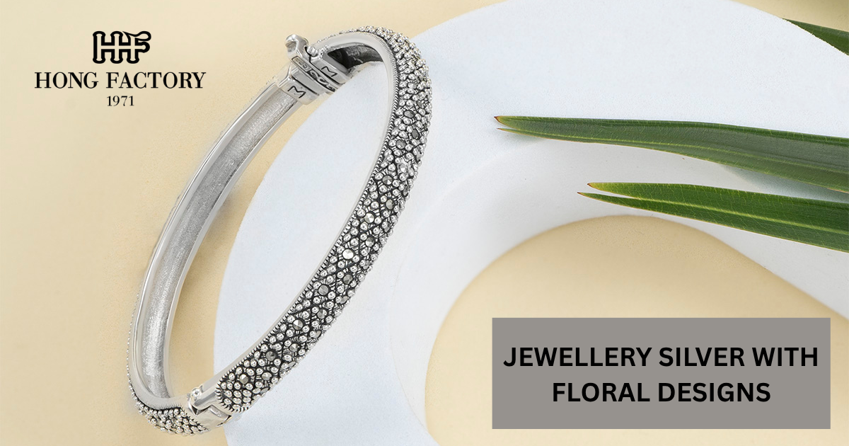 JEWELLERY SILVER WITH FLORAL DESIGNS